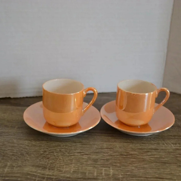 Vtg Lusterware Demitasse  Cups - Picture 10 of 10